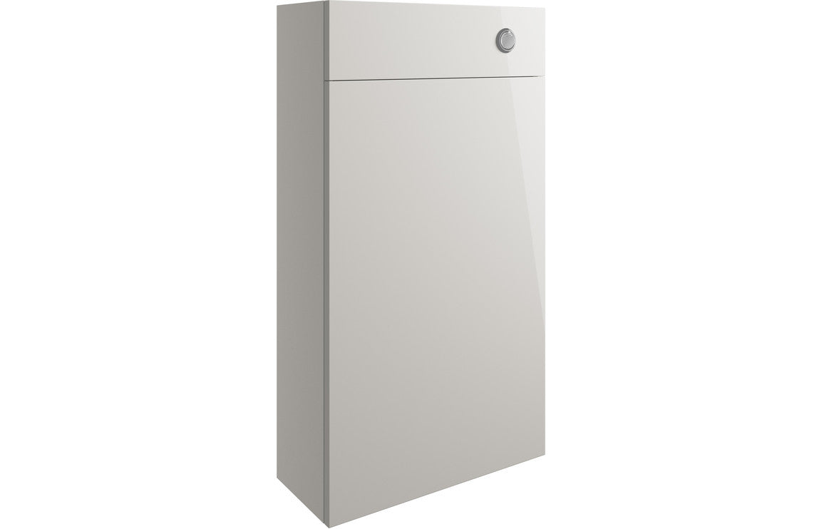 Trysta 500mm Slim WC Unit - Pearl Grey Gloss