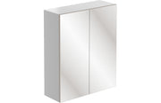 Trysta 600mm Mirrored Wall Unit - White Gloss