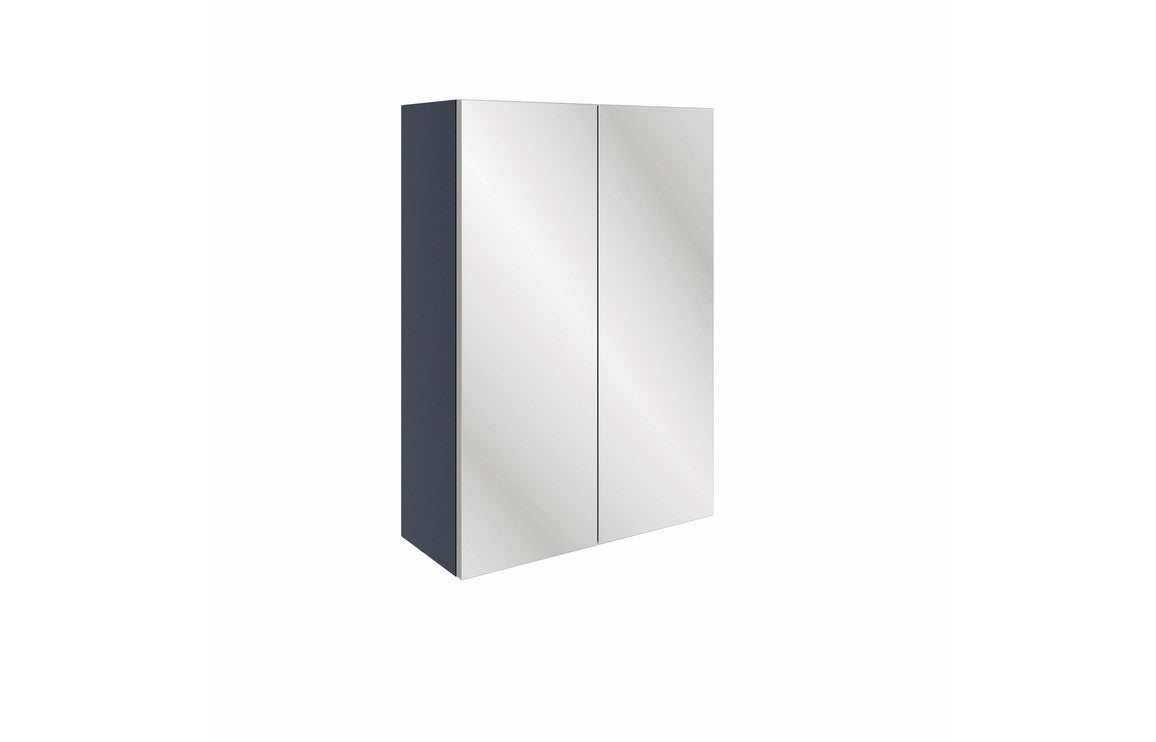 Trysta 500mm Mirrored Wall Unit - Matt Indigo Blue