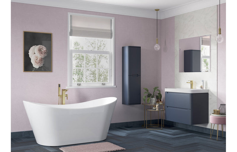 Harmony 350mm 2 Door Wall Hung Tall Unit - Matt Indigo