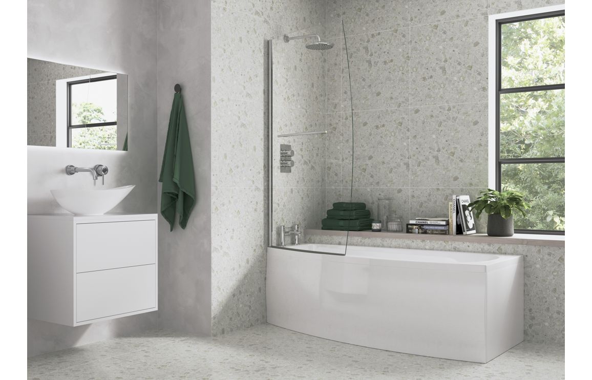 Destiny Space Saving 1700x740x560mm 0TH Bath w/Legs (LH)