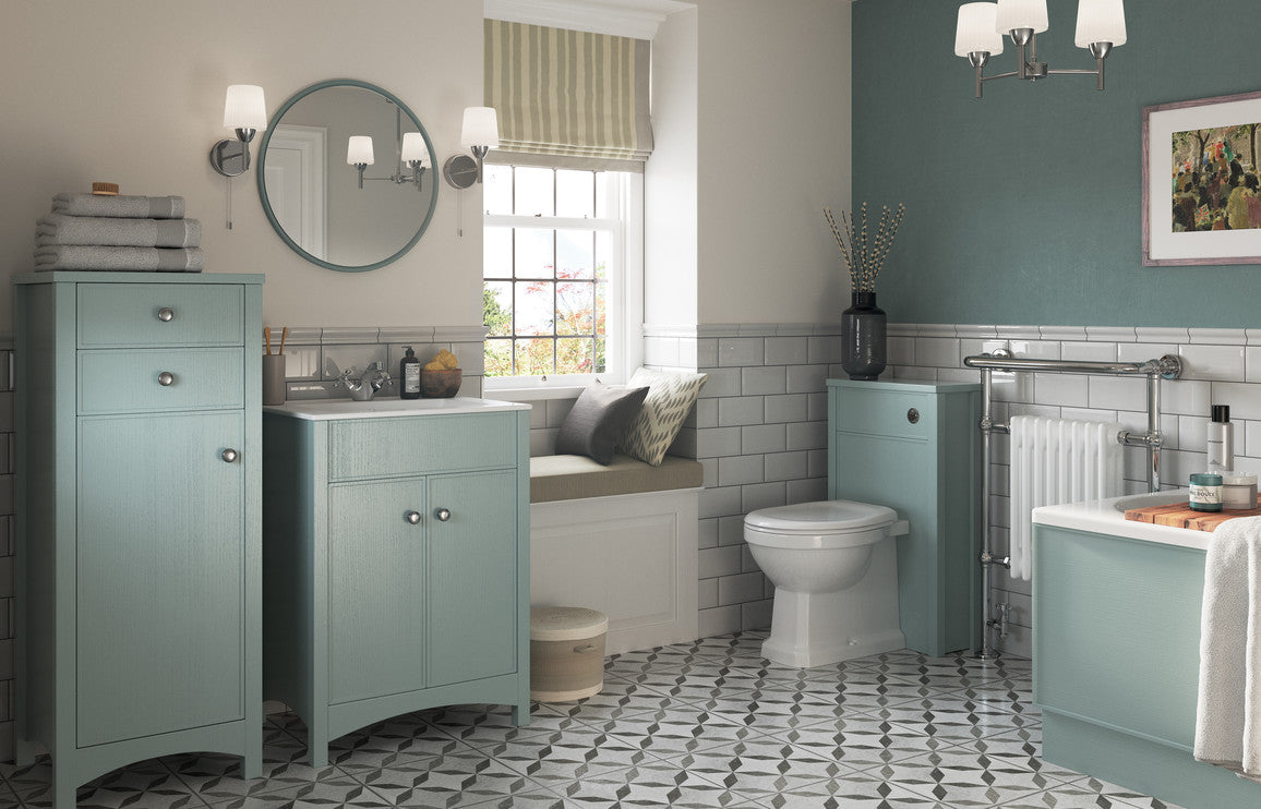 Luminara 550x550mm Round Mirror - Sea Green Ash