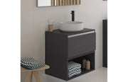 Sylas 355mm Ceramic Round Washbowl & Waste - Matt White