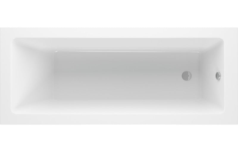 Tuscan Square Single End SUPERCAST 1700x750x550mm 0TH Bath w/Legs
