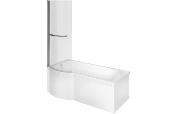 Europa P Shape 1700x850x560mm 0TH Shower Bath Pack (LH)