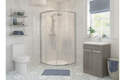 Crystal 800mm 2 Door Quadrant - Chrome