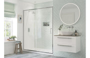 Platinum 1400mm Sliding Door - Chrome