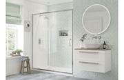 Platinum 1100mm Sliding Door - Chrome