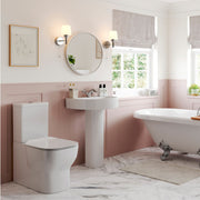 Hamilton Close Coupled Open Back WC & Soft Close Seat