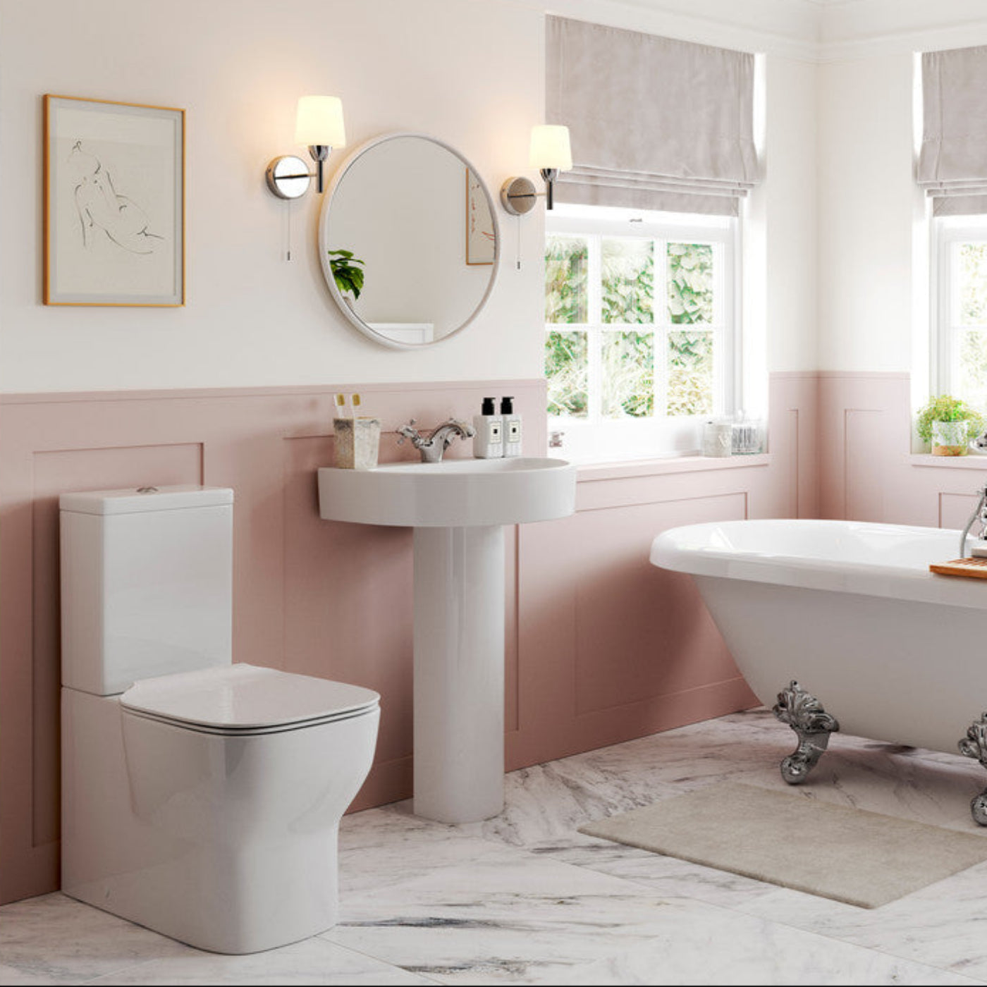 Hamilton Back To Wall WC & Soft Close Seat