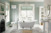 York 600x500mm 2TH Basin & Full Pedestal