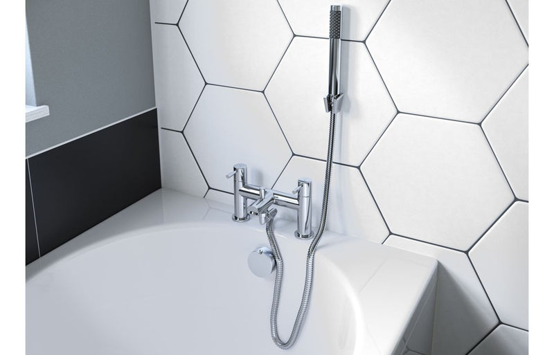 Belleria Bath Filler - Chrome