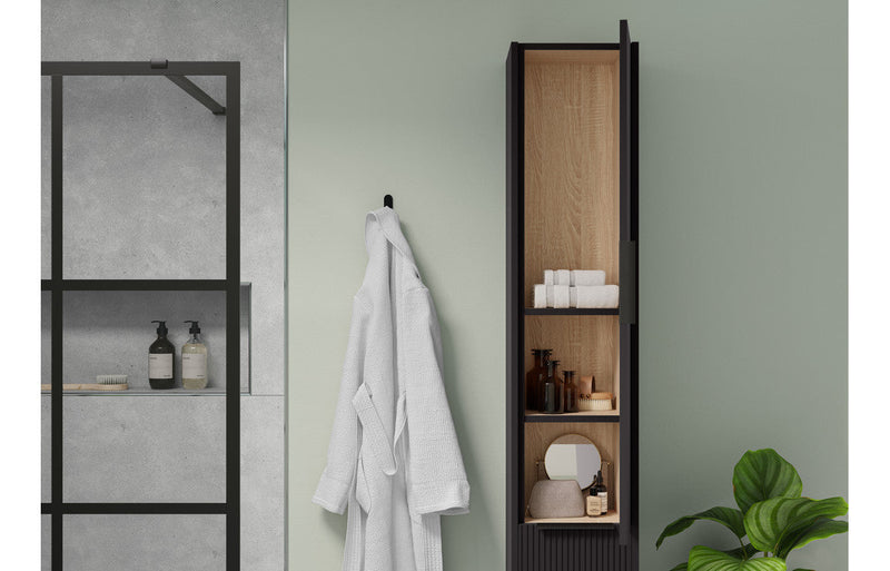 Solace 300mm 1 Door Base Unit - Matt Graphite Grey