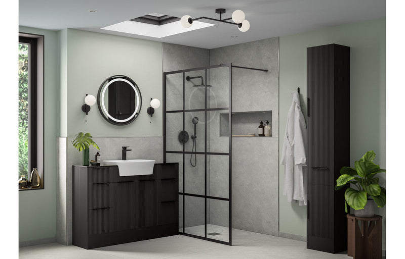 Solace 300mm 1 Door Base Unit - Matt Graphite Grey