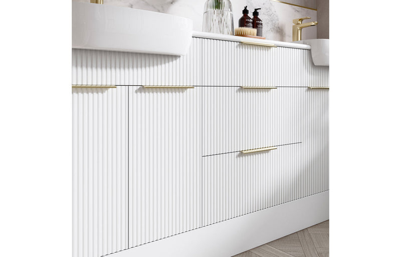 Solace 600mm 3 Drawer Base Unit - Matt White