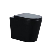 Matte Black D-Shape Closed Back Rimless Pan