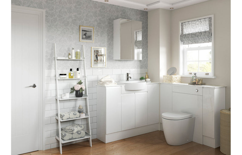Trysta 300mm Tall Unit - White Gloss