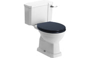 York Close Coupled WC & Indigo Ash Soft Close Seat