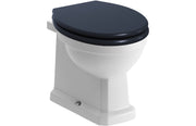 York Back To Wall WC & Indigo Ash Soft Close Seat