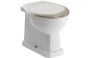 York Back To Wall WC & Matt Latte Soft Close Seat
