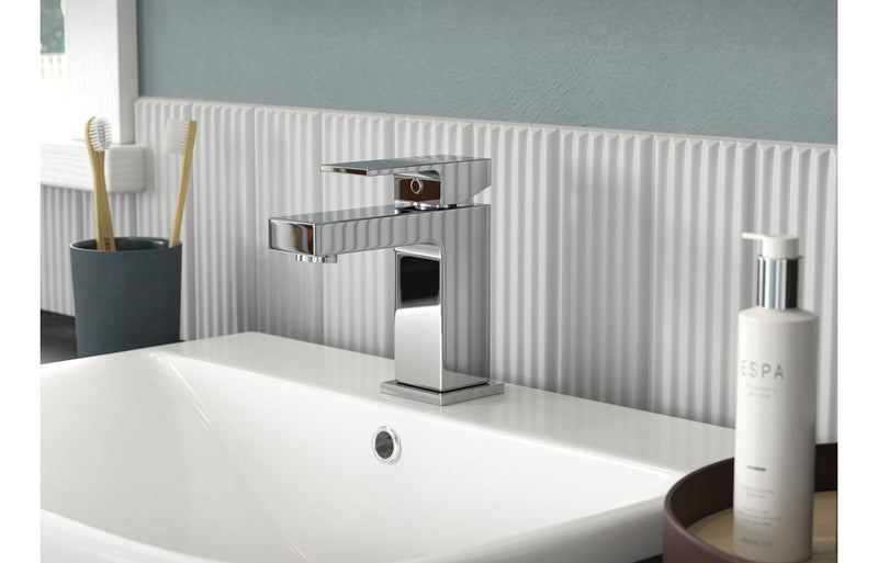 Zed Basin Mixer & Waste - Chrome
