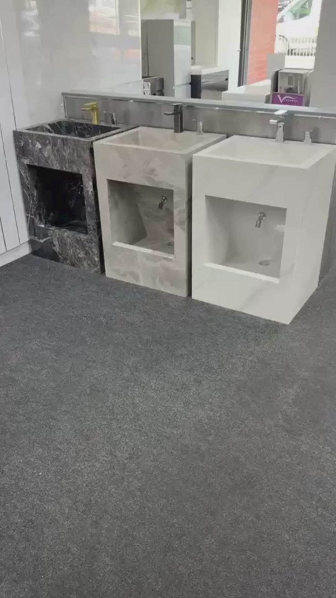 Load video: Sukoon Oasis Dual Level Wudu Basin