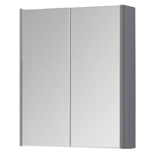 Options Basalt Grey 2 Door Mirror Cabinet Storage Unit