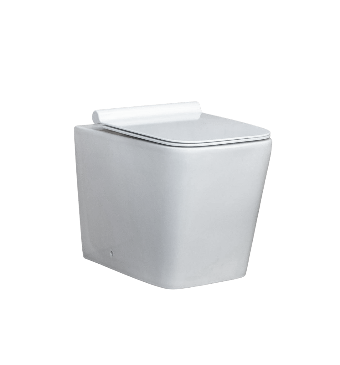 Square Back to Wall Pan Rimless Flush