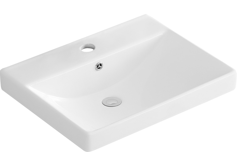 Monza 600mm Wall Hung Waterproof PVC Vanity Unit and Basin