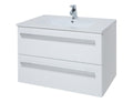 Purity 800mm Wall Hung 2 Drawer Vanity Unit