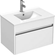 Monza 750mm Wall Hung Waterproof PVC Vanity Unit and Basin One Drawer