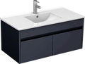 Monza 900mm Wall Hung Waterproof PVC Vanity Unit and Basin One Drawer