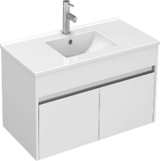Monza 900mm Wall Hung Waterproof PVC Vanity Unit and Basin One Drawer