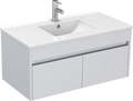 Monza 900mm Wall Hung Waterproof PVC Vanity Unit and Basin One Drawer