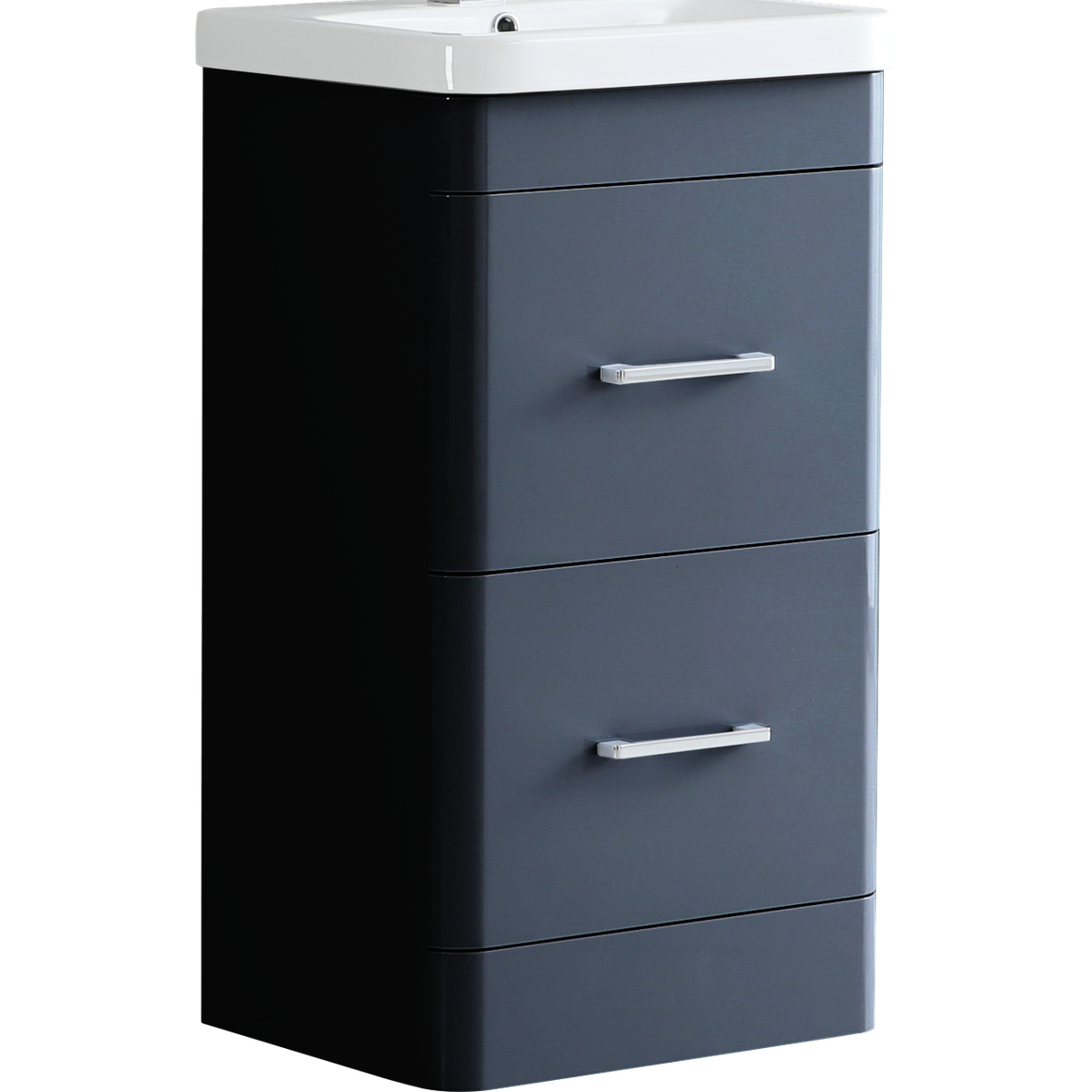 Camber 500mm Waterproof Curved Drawer PVC Vanity Unit and Basin