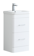 Camber 500mm Waterproof Curved Drawer PVC Vanity Unit and Basin