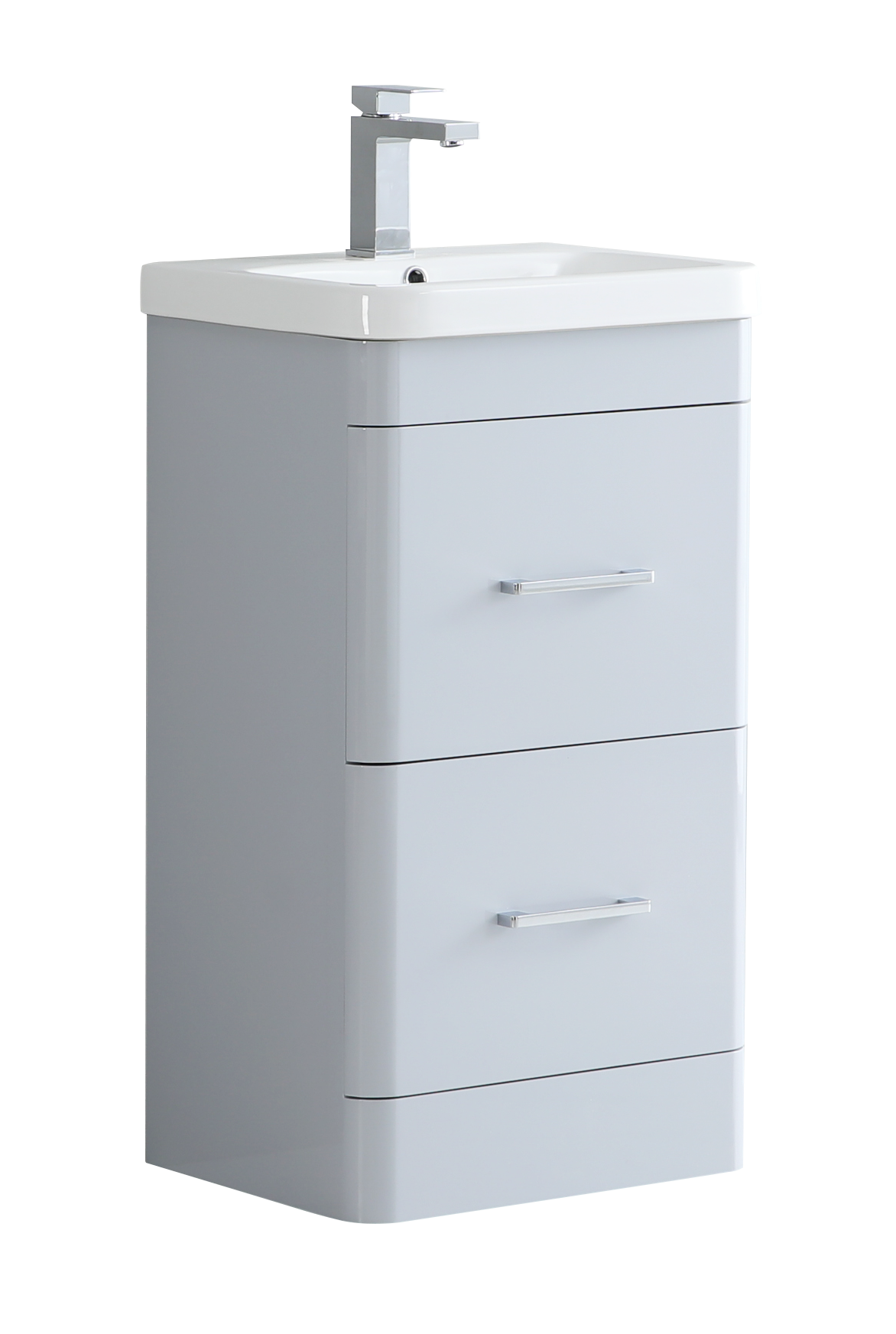 Camber 500mm Waterproof Curved Drawer PVC Vanity Unit and Basin