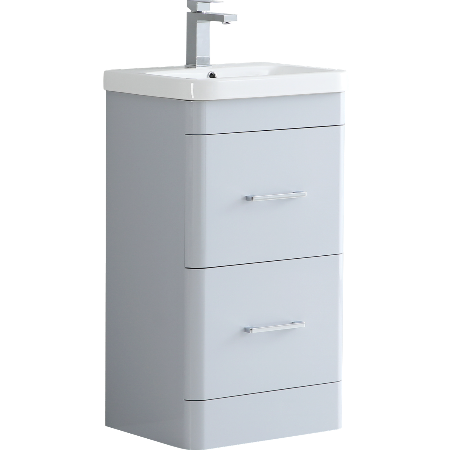 Camber 500mm Waterproof Curved Drawer PVC Vanity Unit and Basin