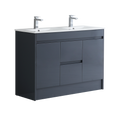 Monza 1200mm Waterproof PVC Vanity Unit and Double Bowl Basin