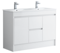 Monza 1200mm Waterproof PVC Vanity Unit and Double Bowl Basin