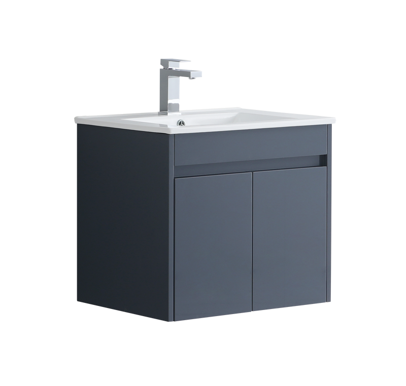 Monza 600mm Wall Hung Waterproof PVC Vanity Unit and Basin