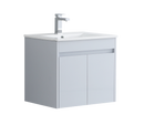 Monza 600mm Wall Hung Waterproof PVC Vanity Unit and Basin
