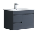 Monza 750mm Wall Hung Waterproof PVC Vanity Unit and Basin
