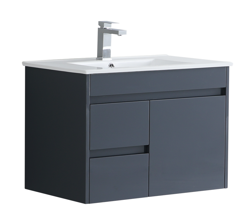 Monza 750mm Wall Hung Waterproof PVC Vanity Unit and Basin