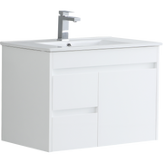 Monza 750mm Wall Hung Waterproof PVC Vanity Unit and Basin