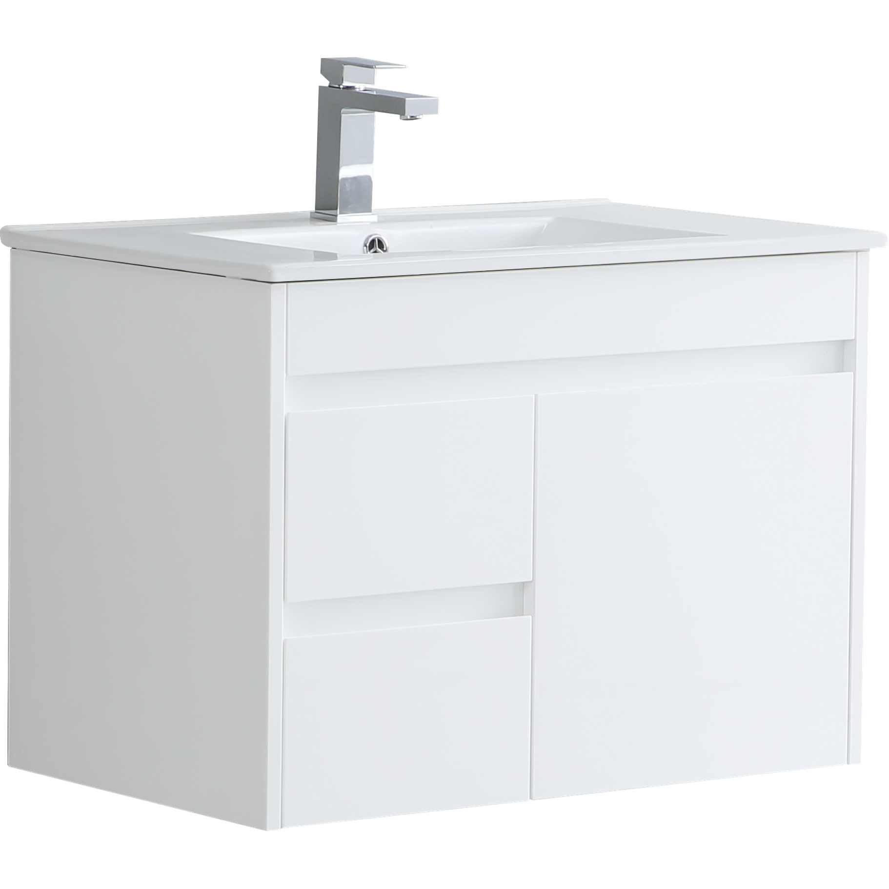 Monza 750mm Wall Hung Waterproof PVC Vanity Unit and Basin