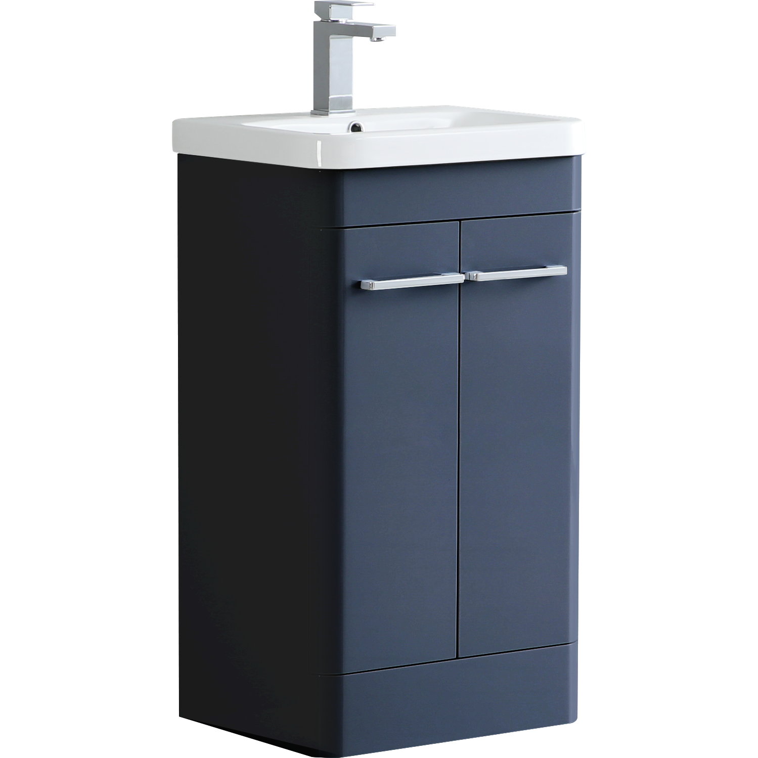 Camber 500mm Waterproof Curved PVC Vanity Unit and Basin