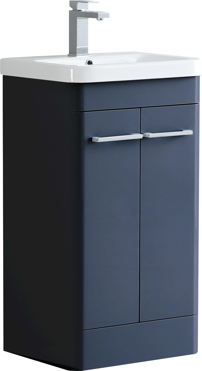 Camber 500mm Waterproof Curved PVC Vanity Unit and Basin