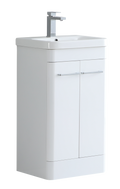 Camber 500mm Waterproof Curved PVC Vanity Unit and Basin