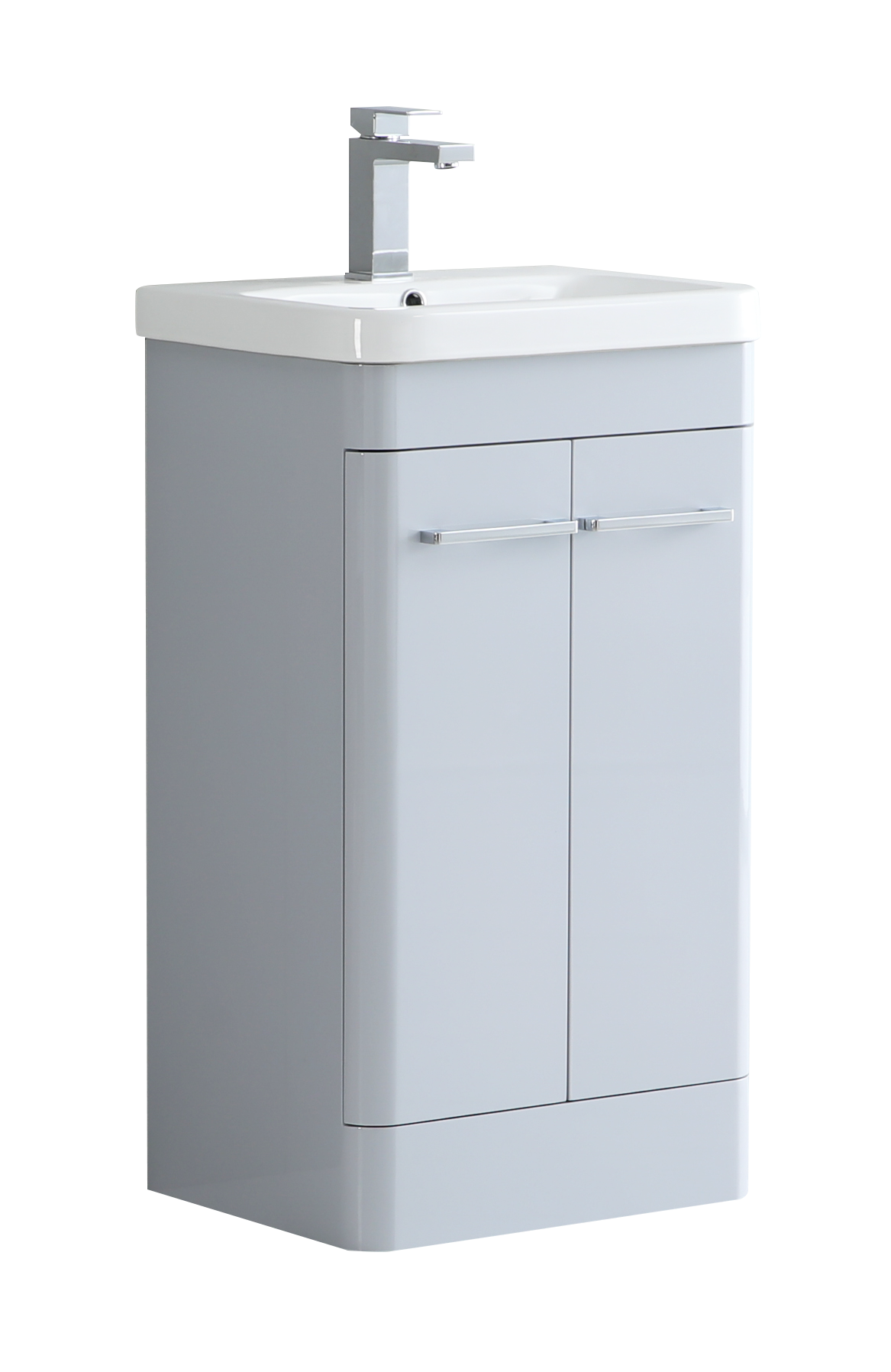 Camber 500mm Waterproof Curved PVC Vanity Unit and Basin